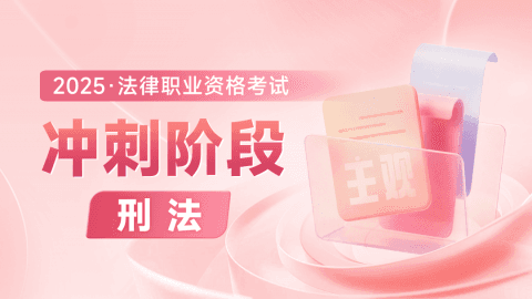 2025主观冲刺点睛-刑法