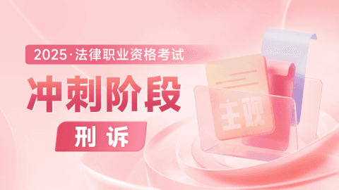 2025主观冲刺点睛-刑诉
