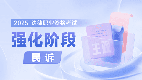2025主观强化阶段-民诉